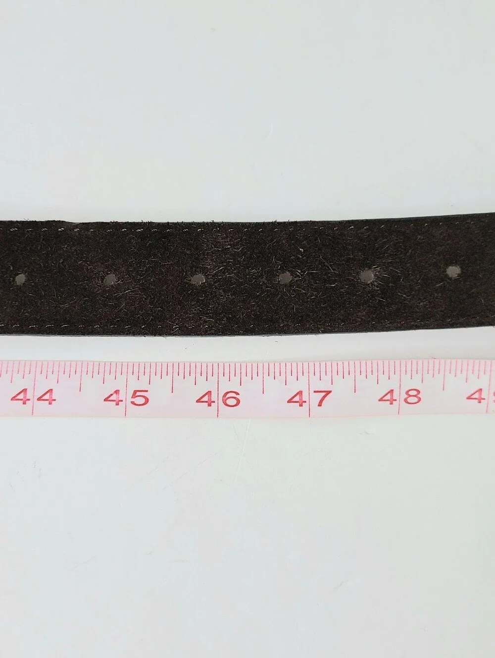 Corrente Chocolate Brown Soft Flexible Genuine Suede Minimalist Belt